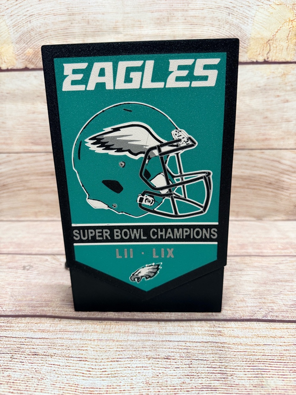 Philadelphia Eagles 2 Time Super Bowl Champs Custom Light Box Multicolored